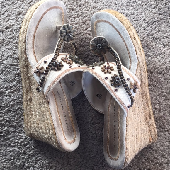 Boho straw wedges - Picture 6 of 8